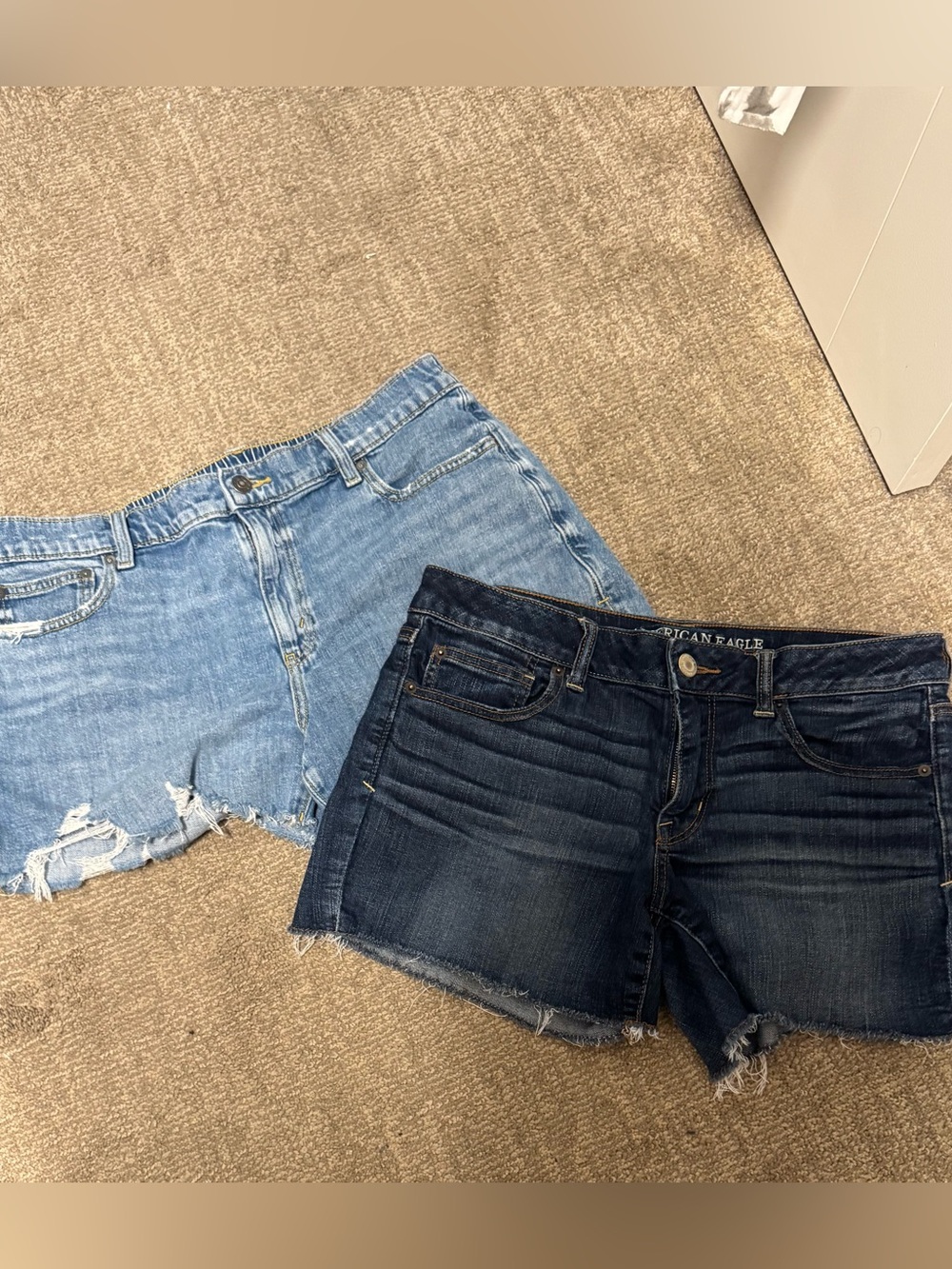 TWO pairs of American Eagle / aerie Jean Shorts size Large 12